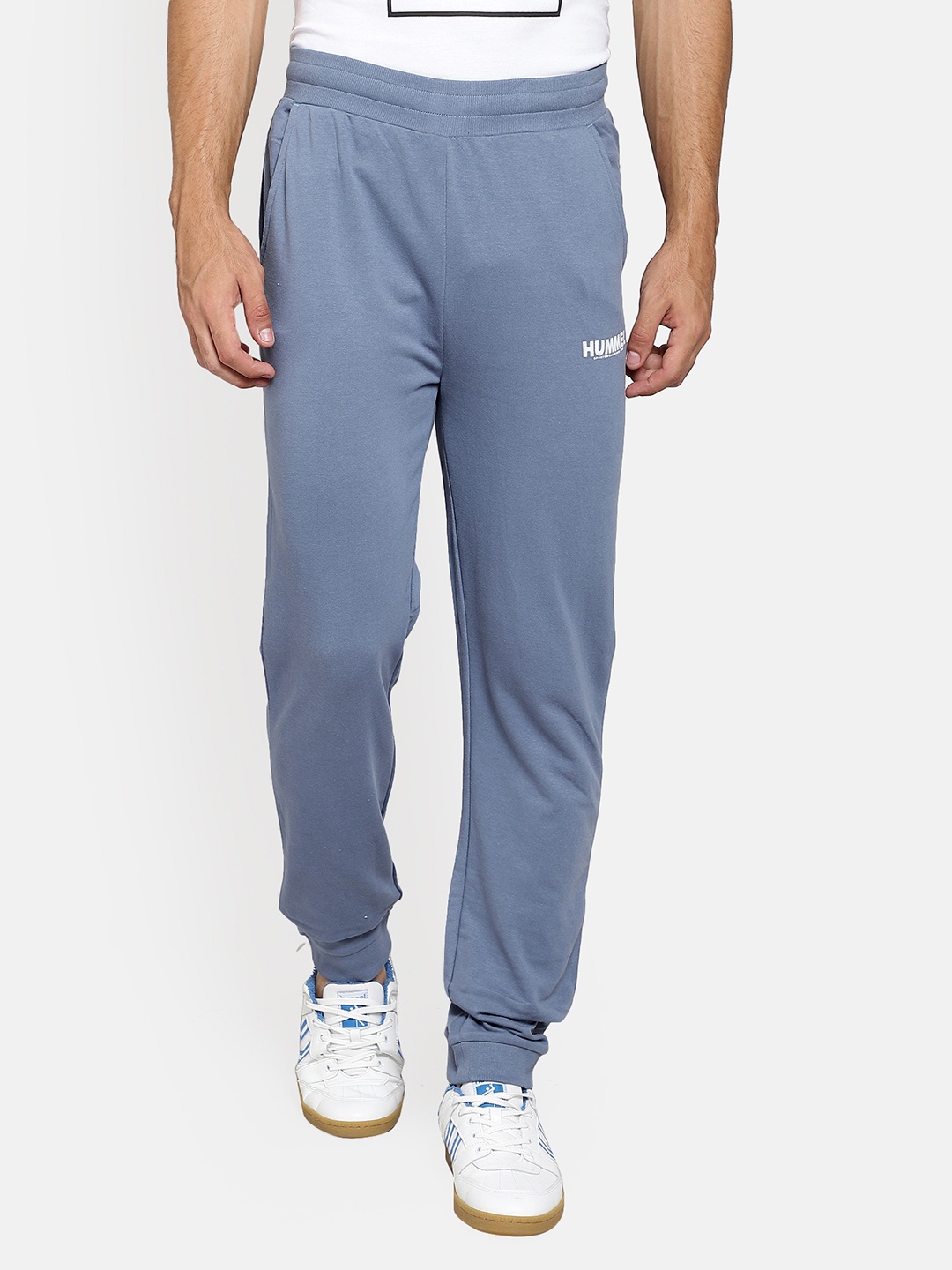 

hummel Men Blue Solid Rapid Dry Track Pants