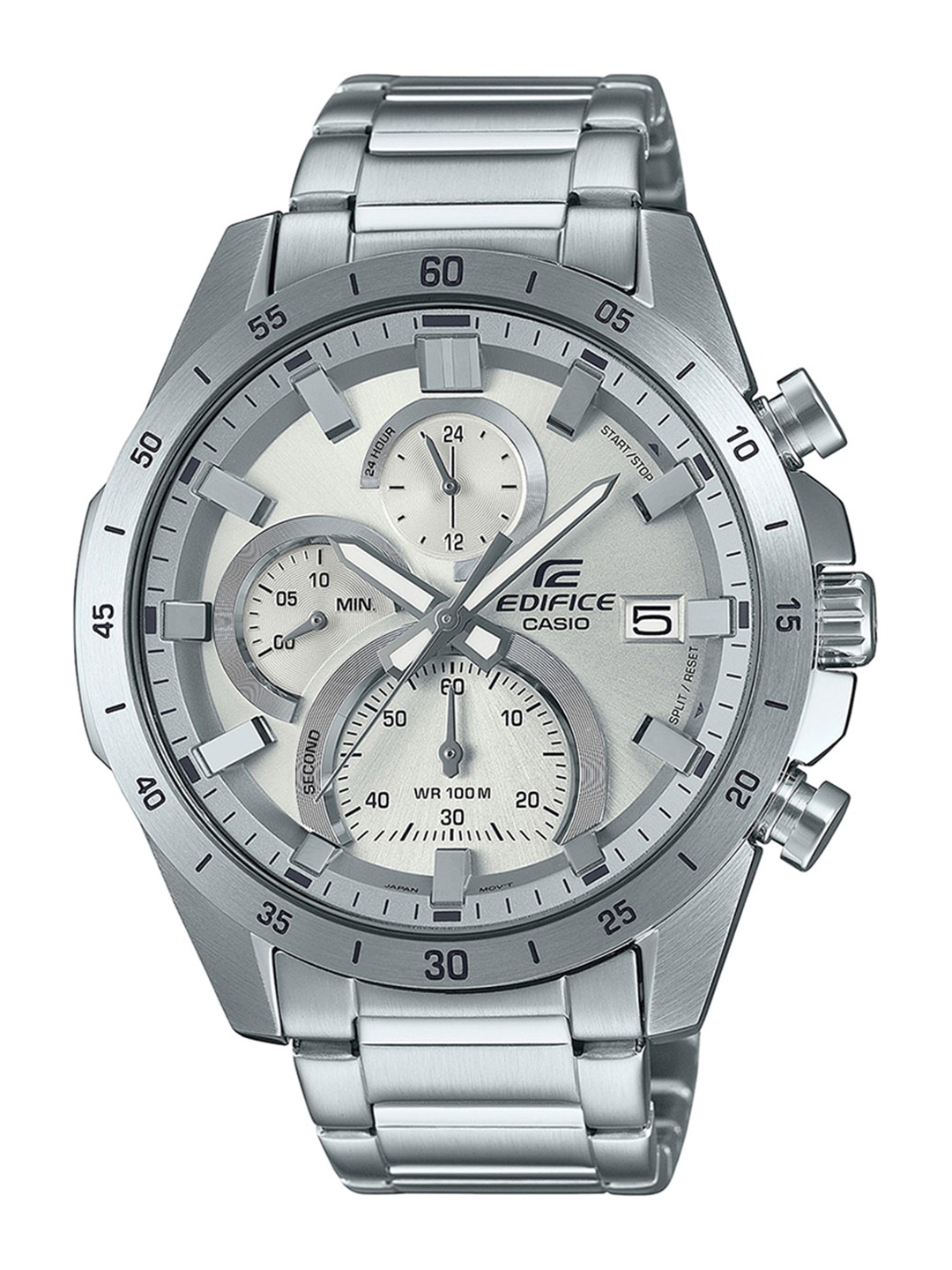 

CASIO Men Stainless Steel Bracelet Style Straps Analogue Watch ED516 EFR-571MD-8AVUDF, Silver