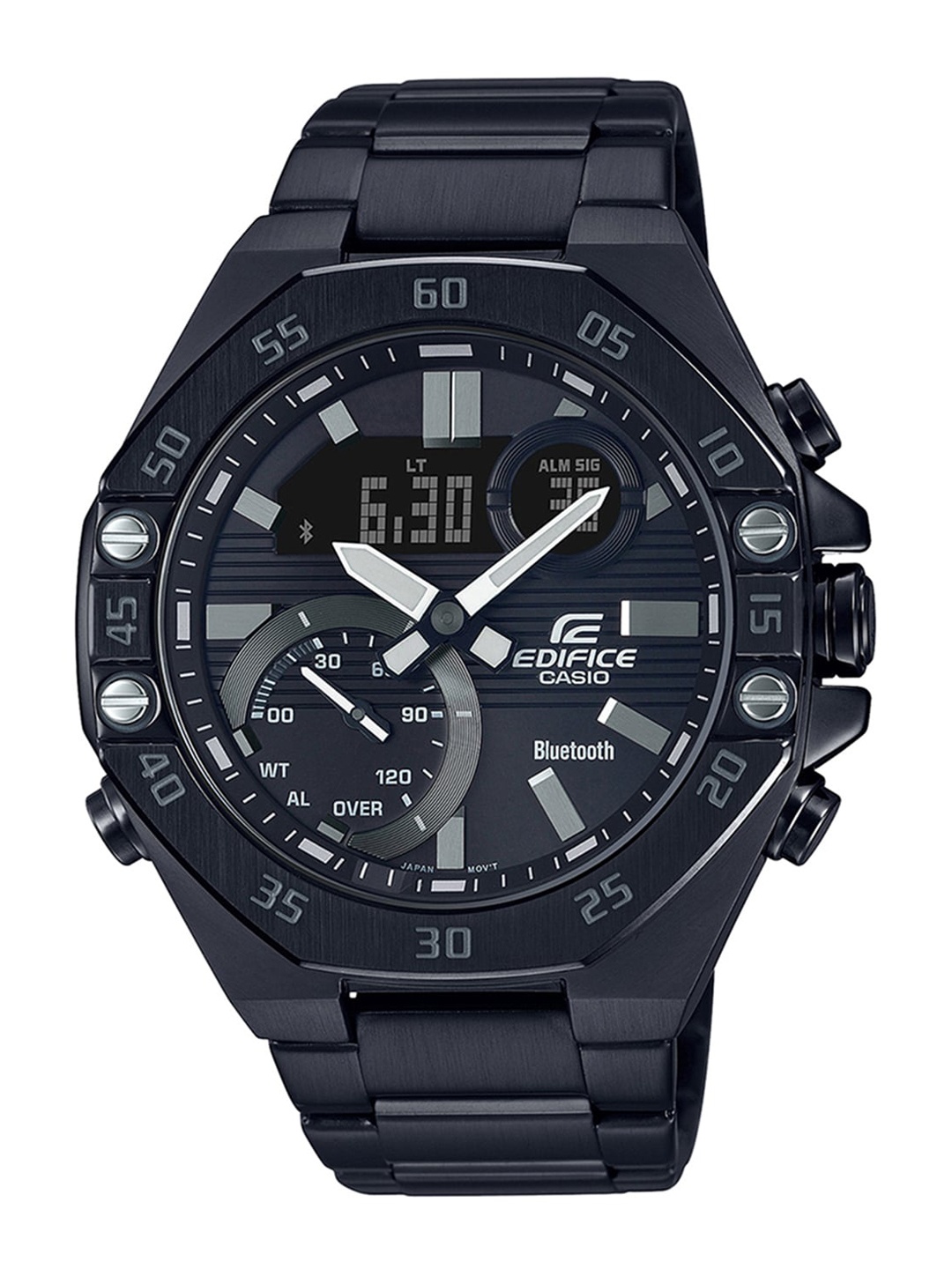 

CASIO Men Black Dial & Black Stainless Steel Bracelet Analogue Watch ECB-10DC-1ADF ED494