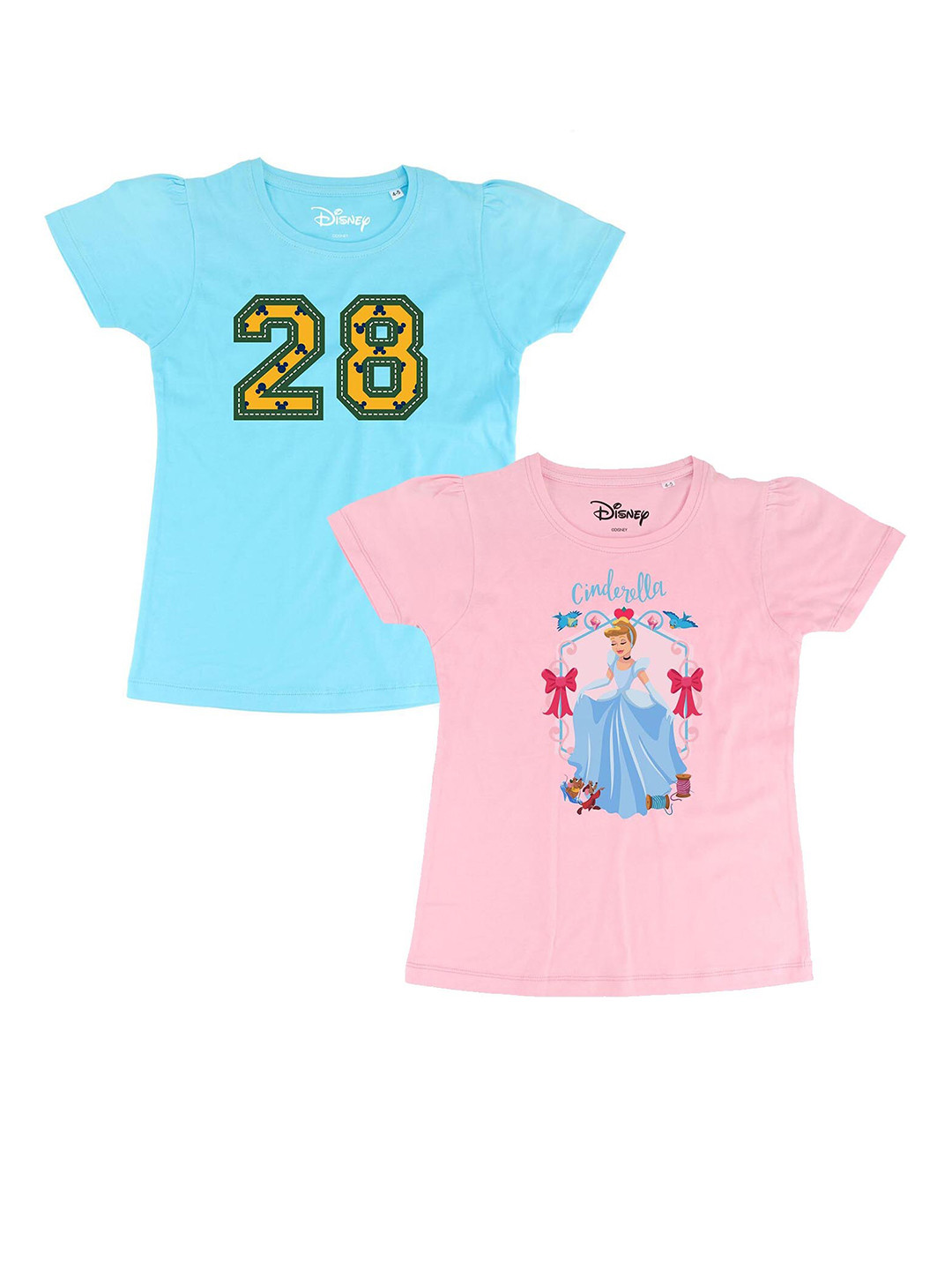 

Disney by Wear Your Mind Girls Blue Pack of 2 Regular Top