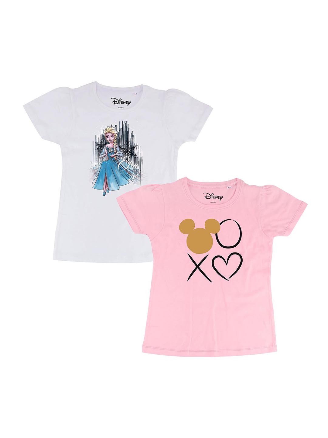 

Disney by Wear Your Mind Pink & White Pack of 2 Regular Top