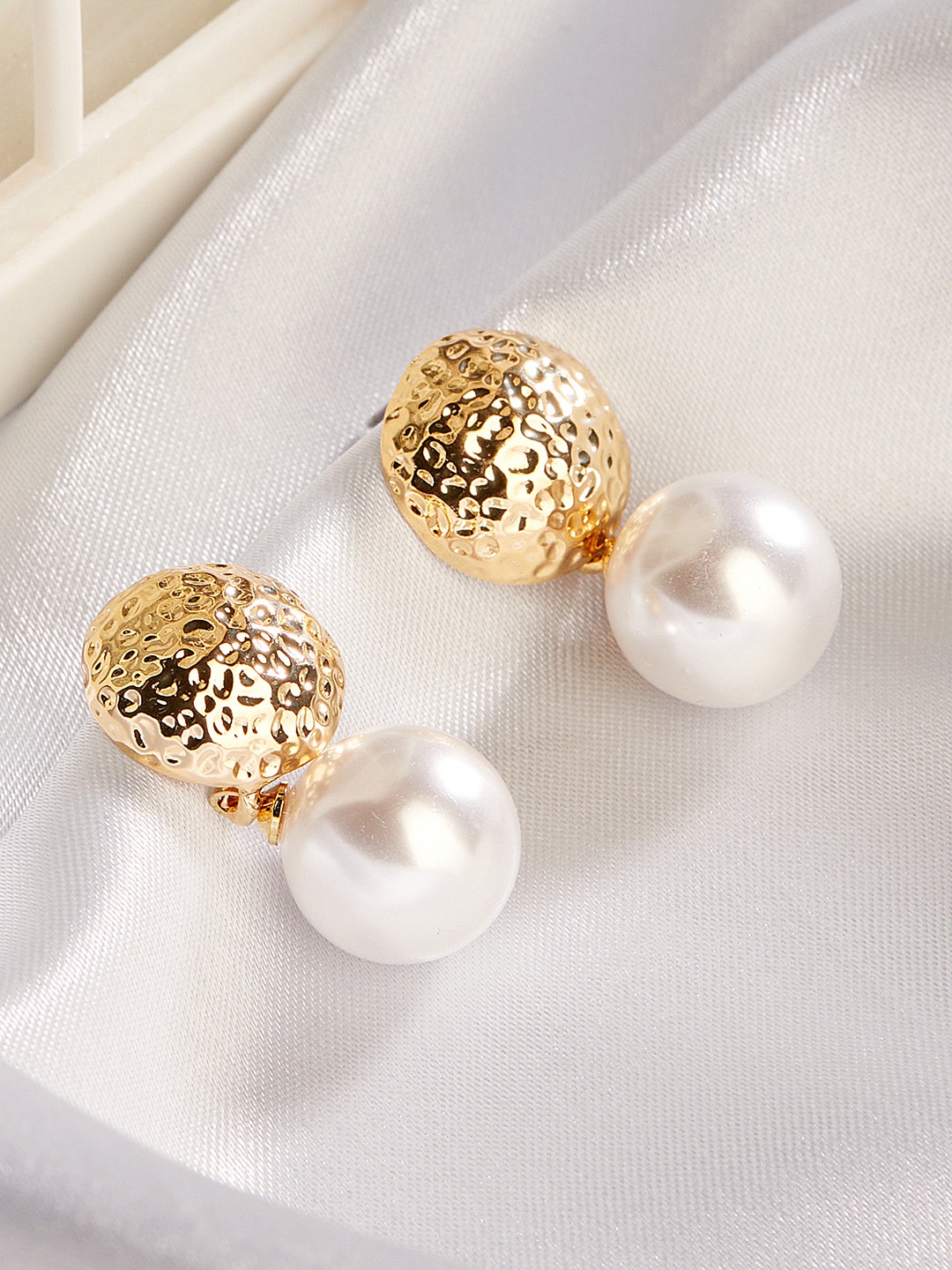

TOKYO TALKIES X rubans FASHION ACCESSORIES Gold-Plated Handcrafted Filigree Drop Earrings