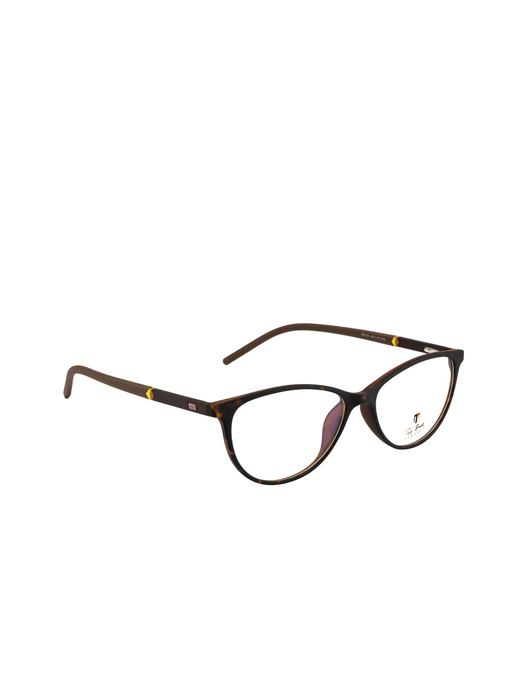 

Gold Berg Women Brown & Yellow Full Rim Cateye Frames Eyeglasses