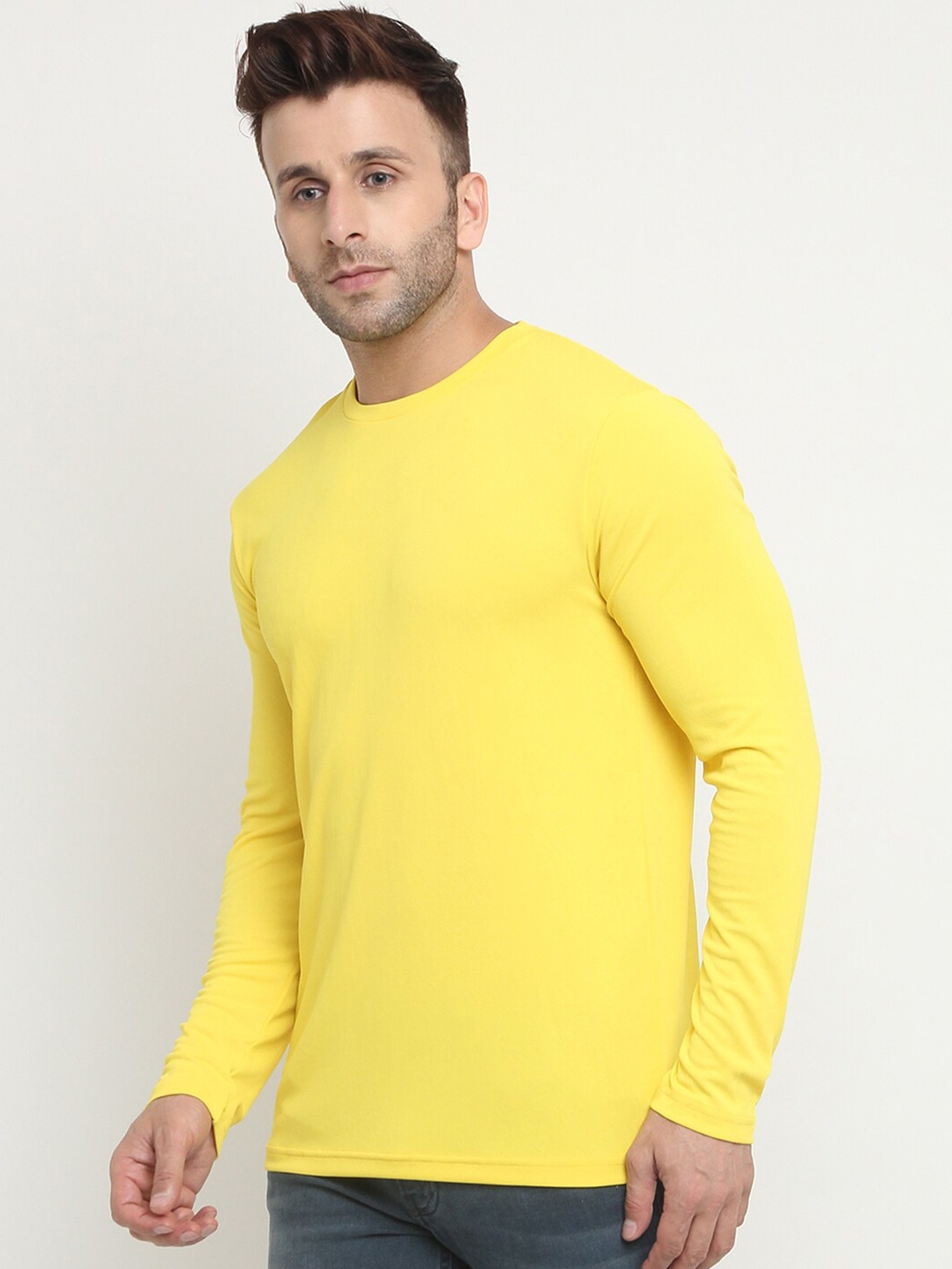 

PERFKT-U Men Yellow T-shirt