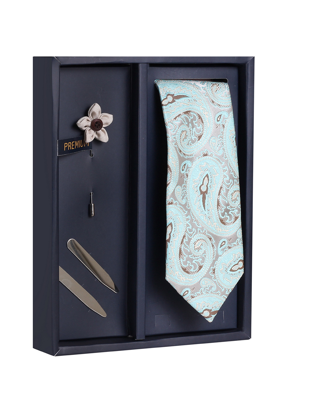 

PELUCHE Men Blue Printed Broad Tie