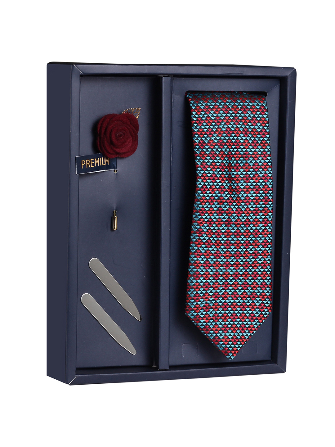 

PELUCHE Men Red & Green 3 Pc Accessory Gift Set