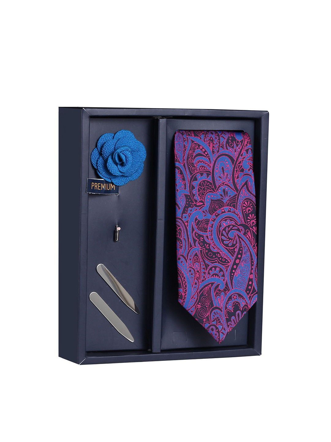 

PELUCHE Men Blue & Pink 3 Pc Accessory Gift Set
