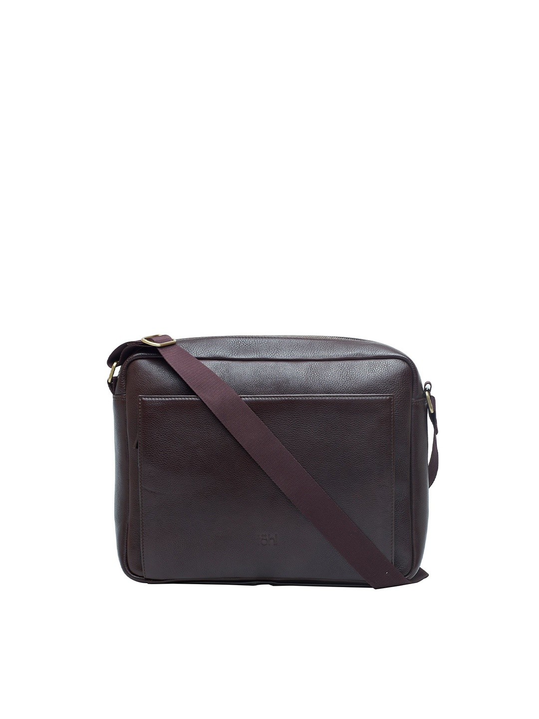 

tohl Men Brown Textured Messenger Bag