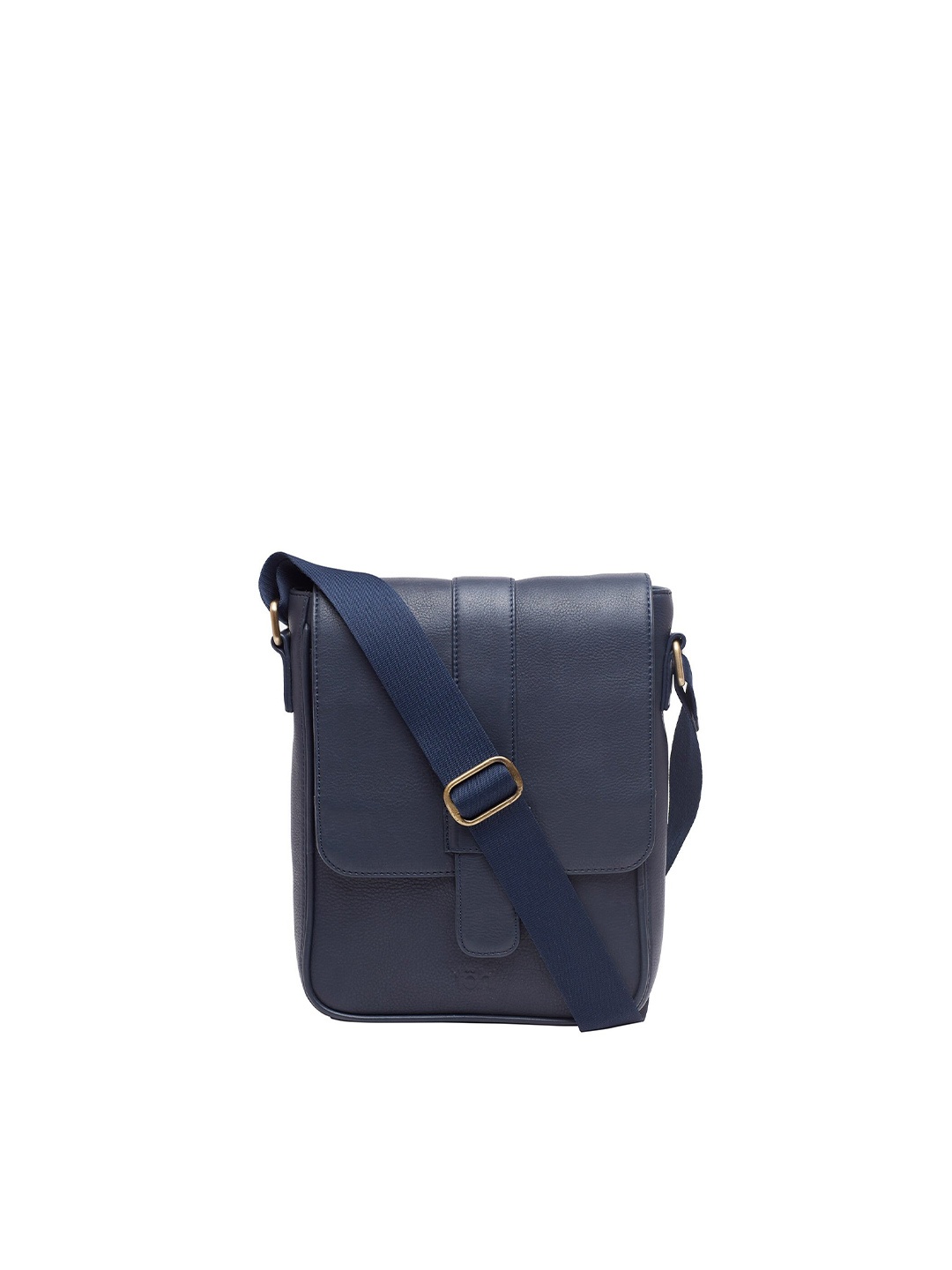

tohl Men Navy Blue Textured Messenger Bag