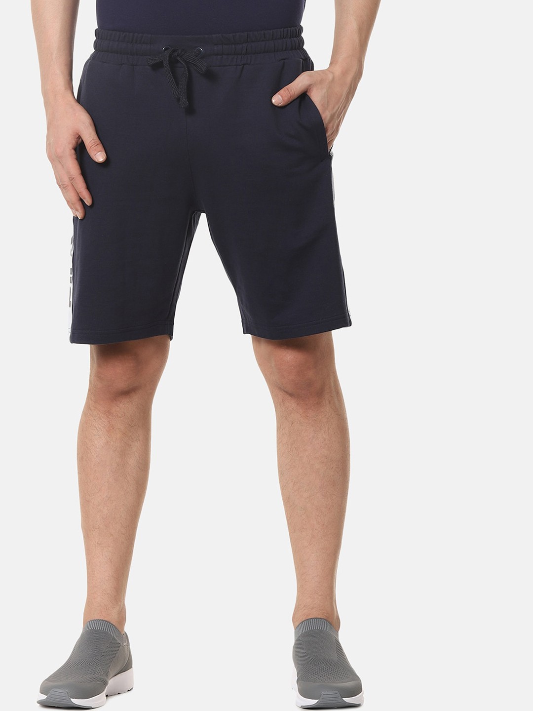 

FILA Men Navy Blue Mid-Rise Regular Shorts