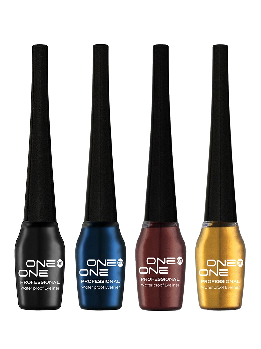 

ONE on ONE Set of 4 Professional Waterproof Liquid Eyeliner, Multi