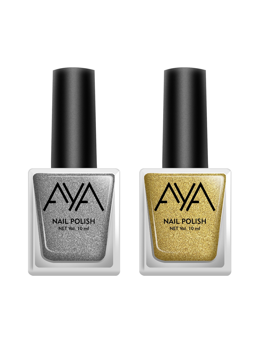 

AYA Women Set of 2 Nail Polish, Gold