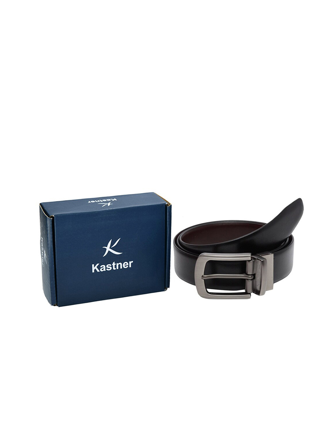 

Kastner Men Black Textured Reversible Formal Belt