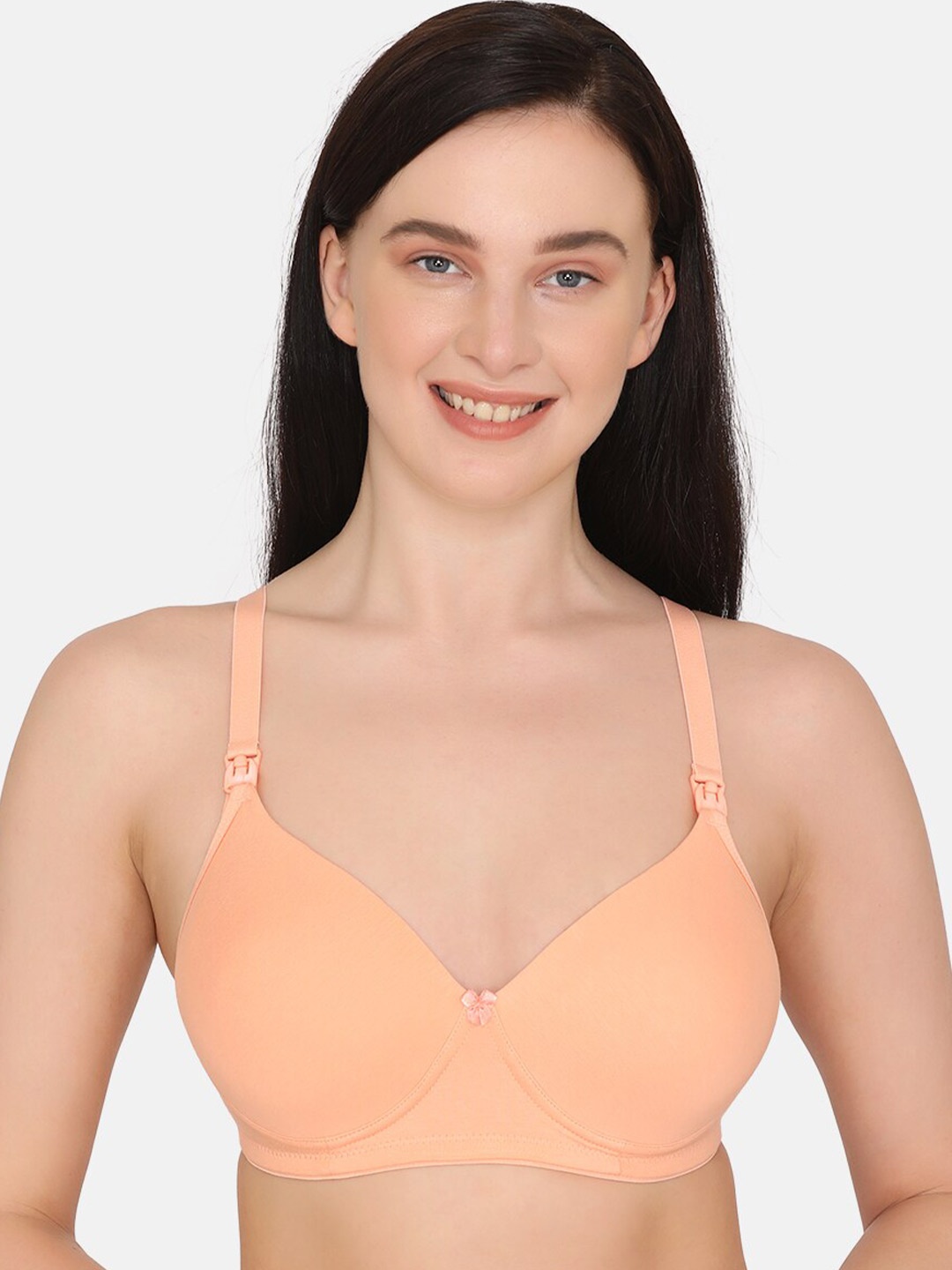 

Nejo Peach-Coloured Lightly Padded Full Coverage Maternity Bra