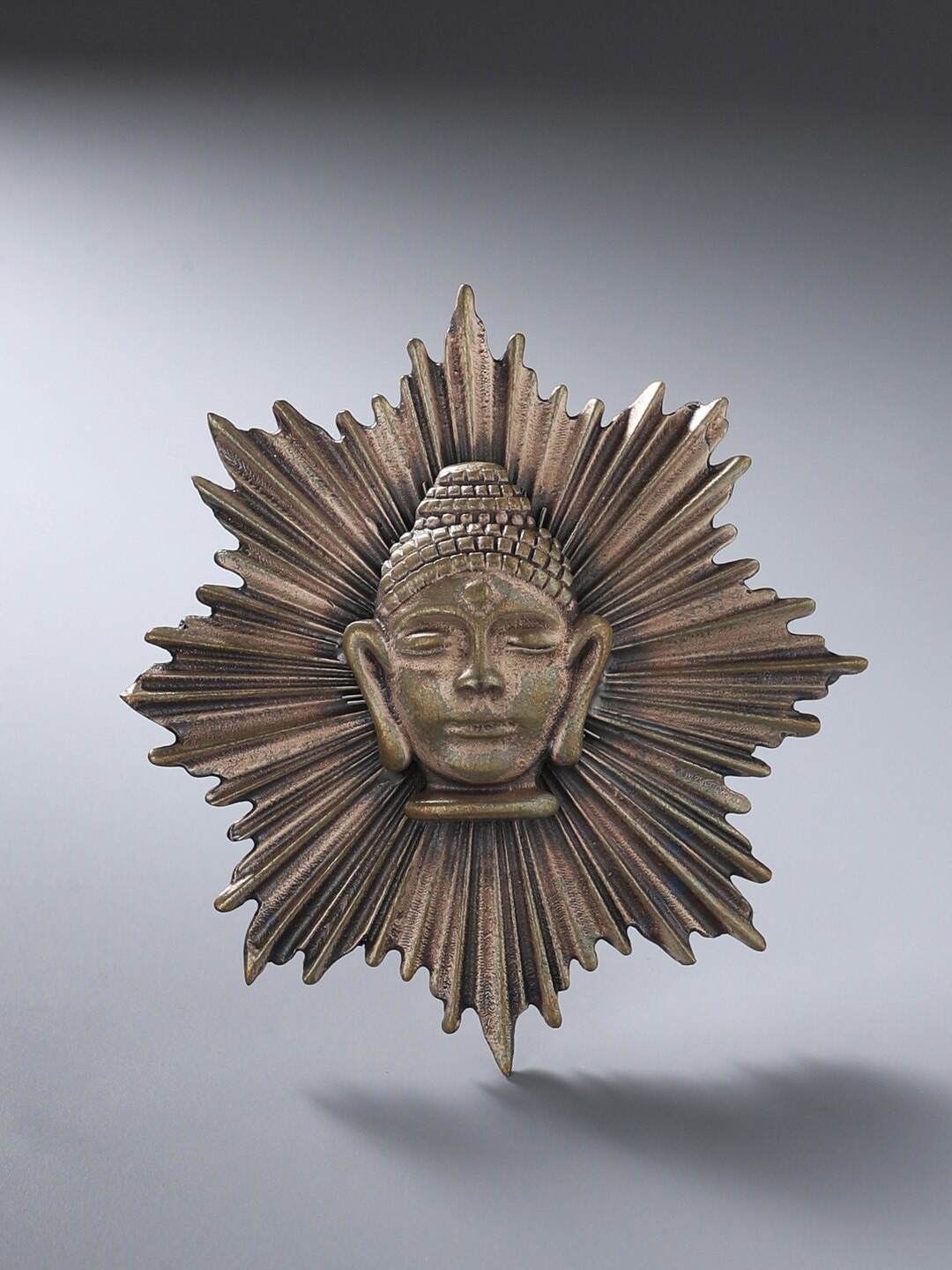 

COSA NOSTRAA Men Copper-Toned The Buddha Statement Brass Brooch