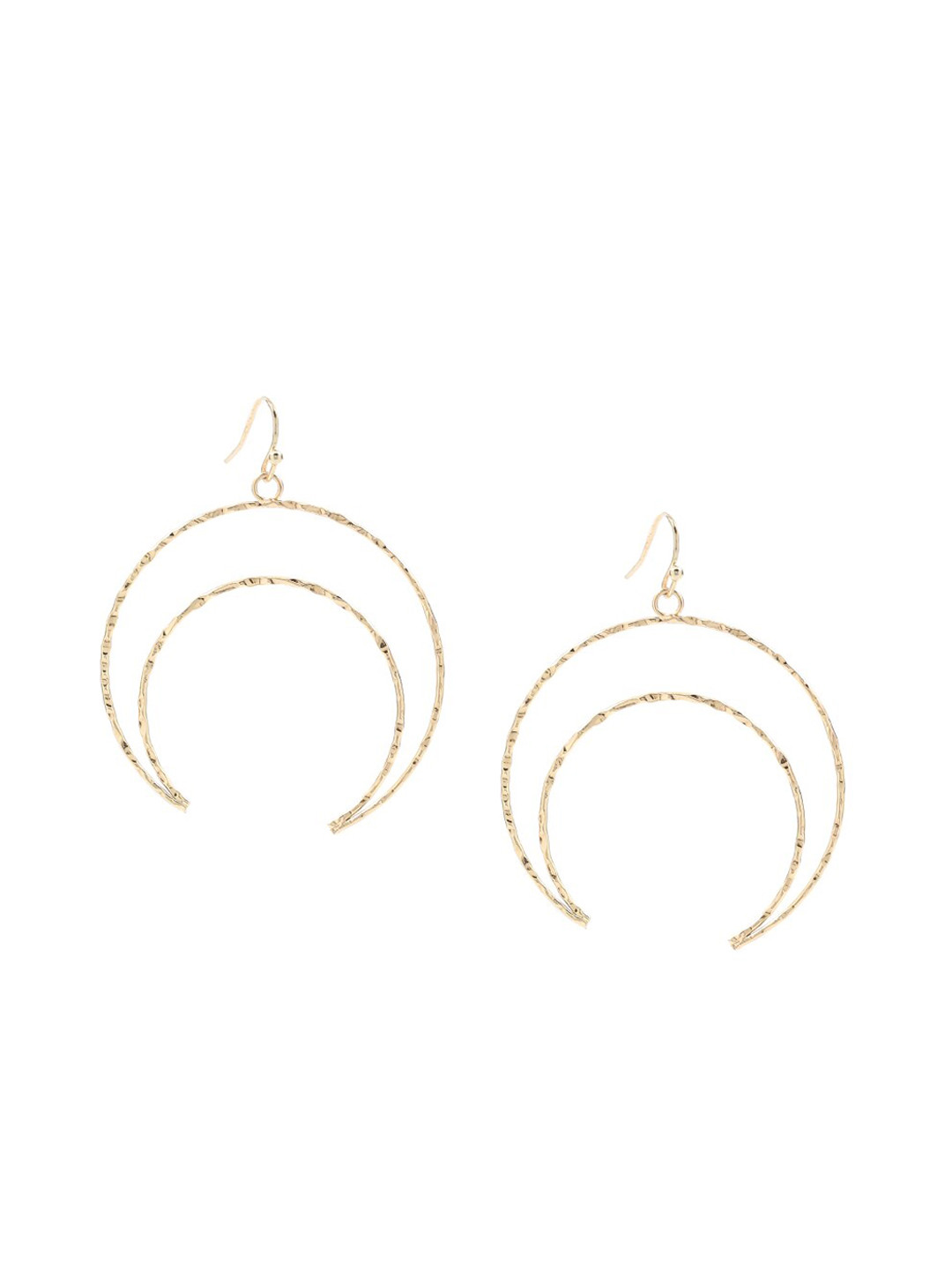 

FOREVER 21 Gold-Toned Contemporary Drop Earrings