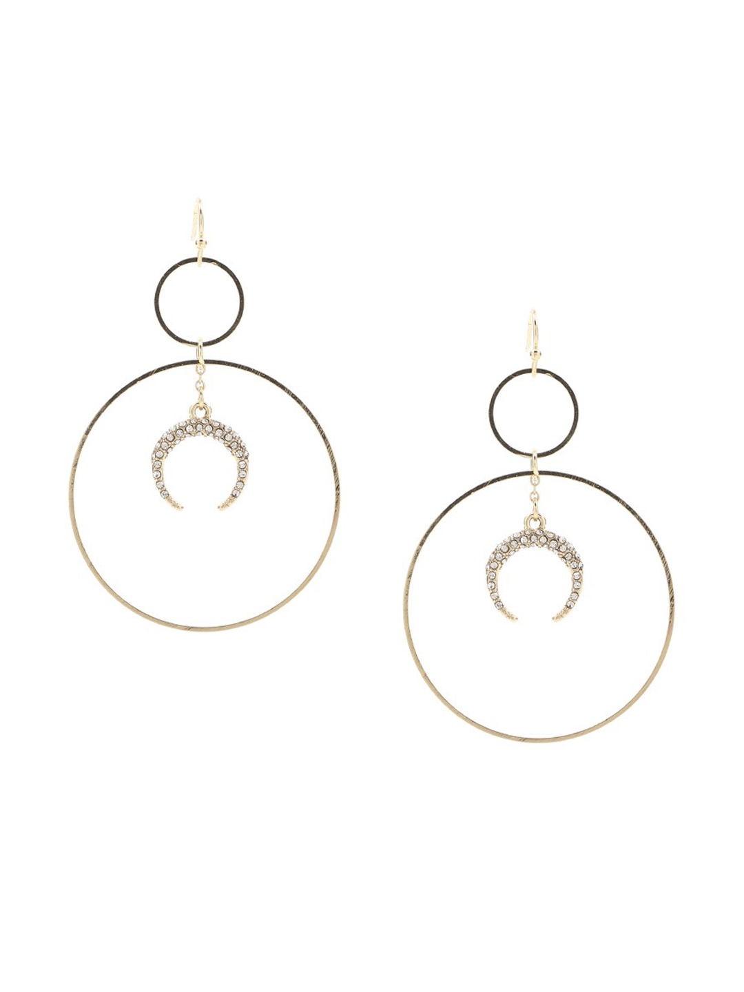 

FOREVER 21 Gold-Toned Contemporary Drop Earrings