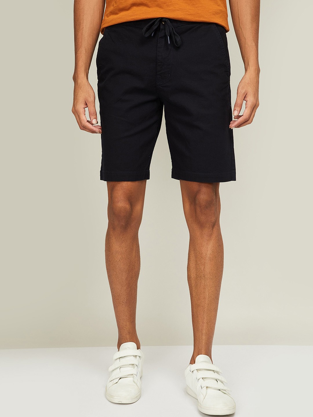 

Fame Forever by Lifestyle Men Navy Blue Mid-Rise Regular Shorts