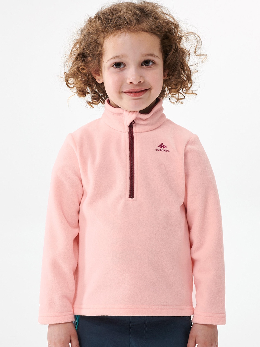 

Quechua By Decathlon Kids Girls Pink Insulated Fleece Jacket 2-6 Years