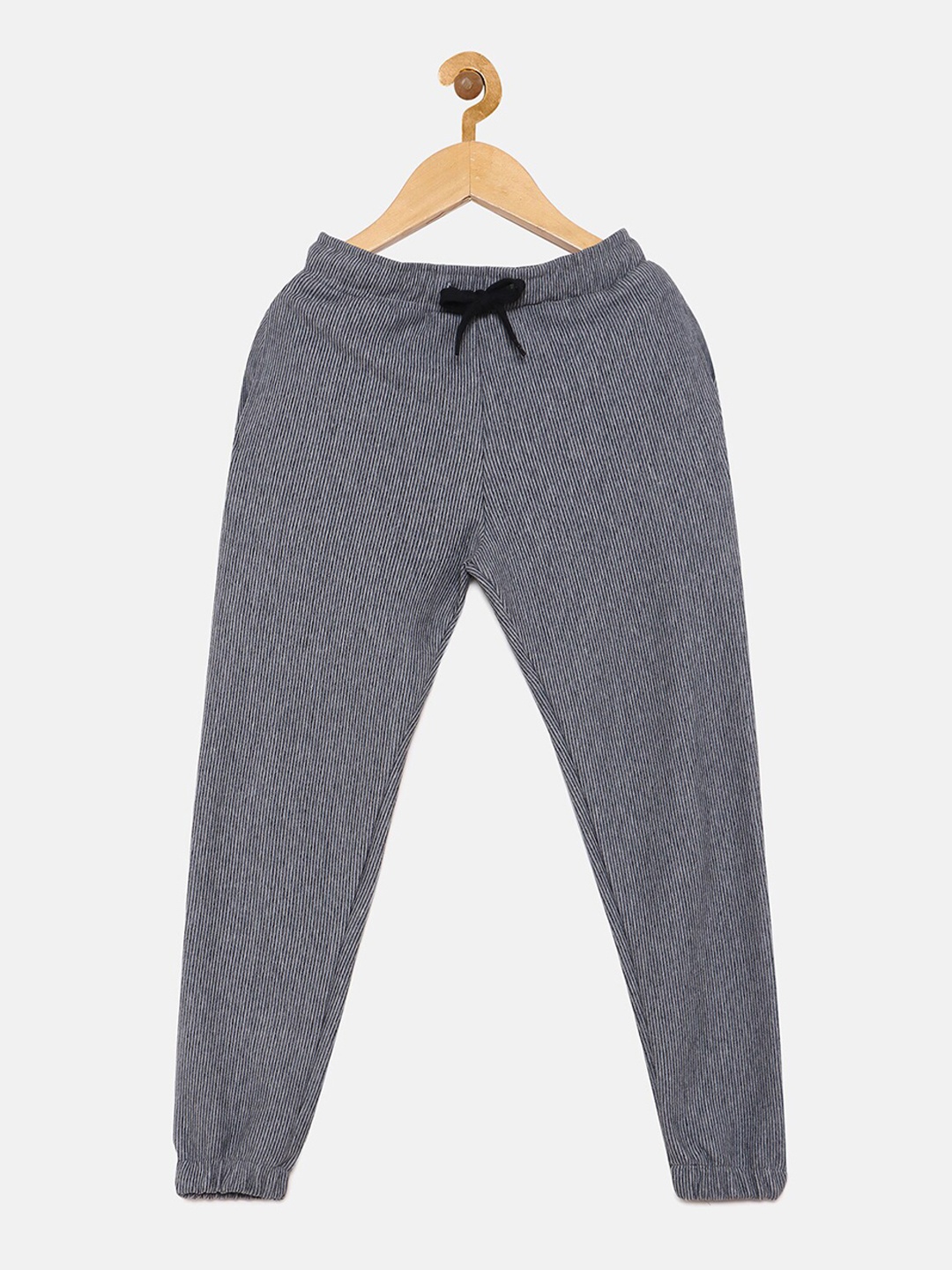 

Instafab Boys Grey Striped Trackpant