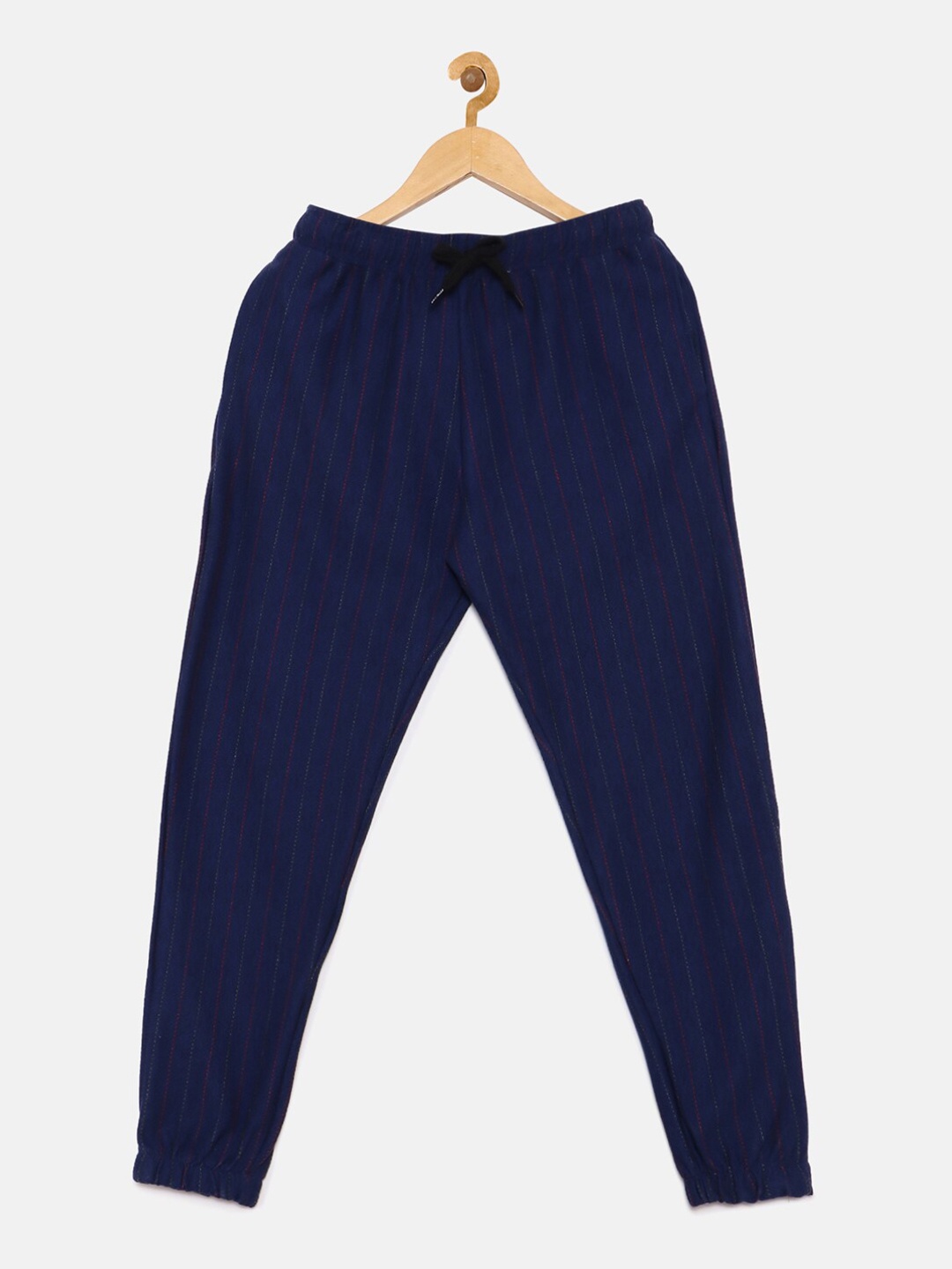 

Instafab Boys Navy Blue Striped Track Pants
