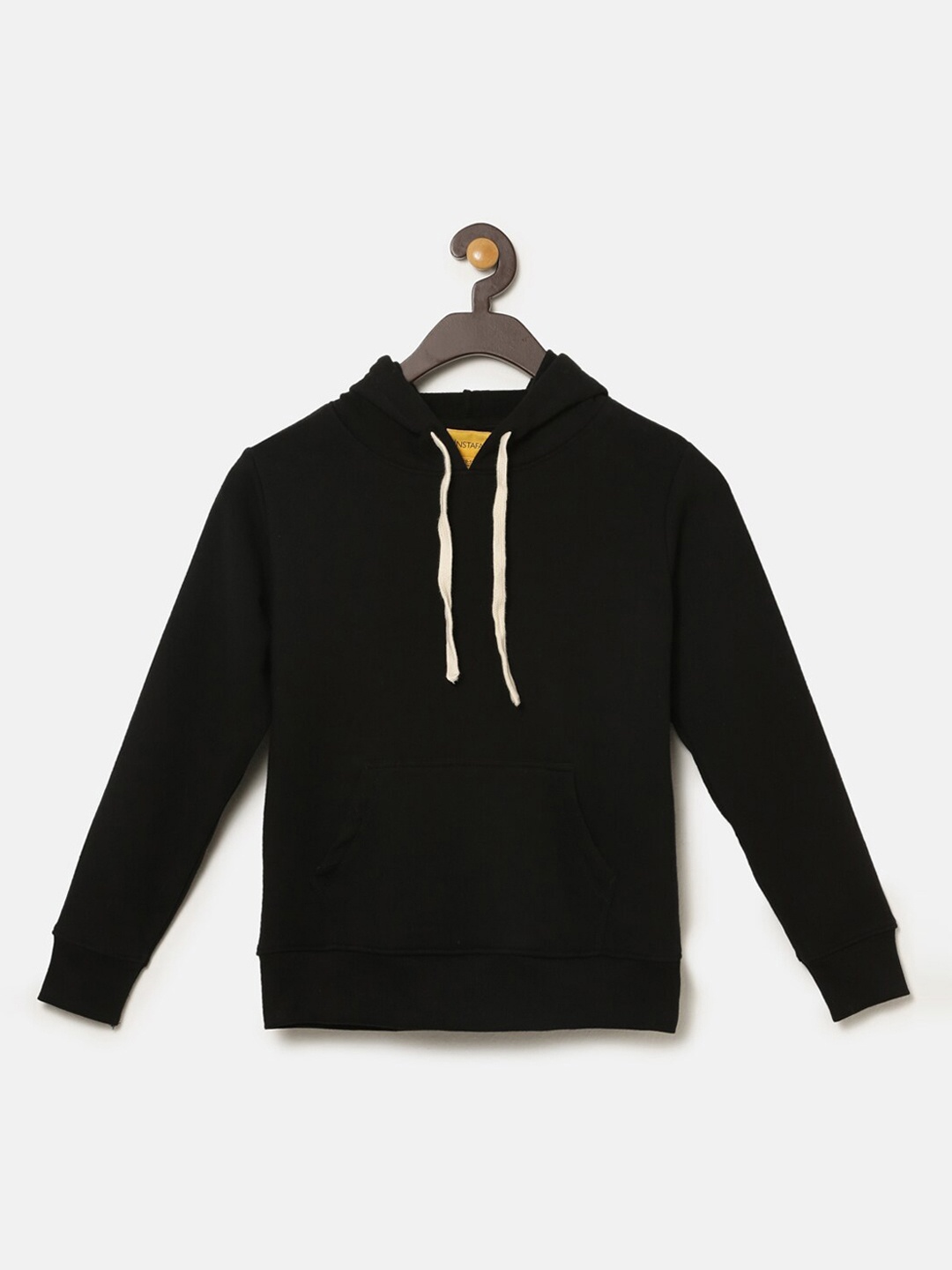 

Instafab Boys Black Hooded Sweatshirt