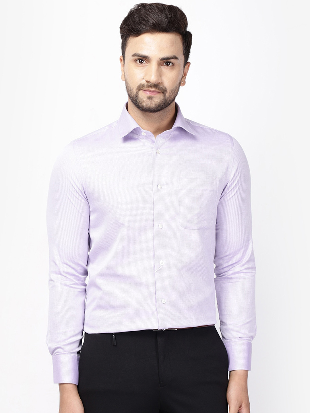 

Blackberrys Men Purple India Slim Fit Casual Shirt