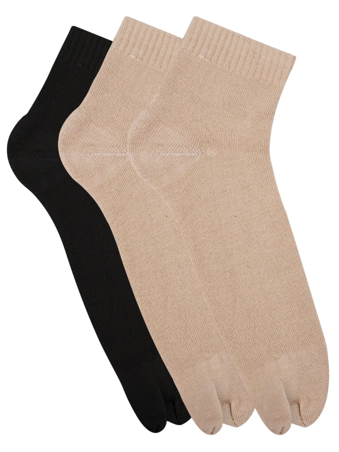 N2S NEXT2SKIN Women Pack Of 3 Assorted Combed Cotton Ankle-Length Socks