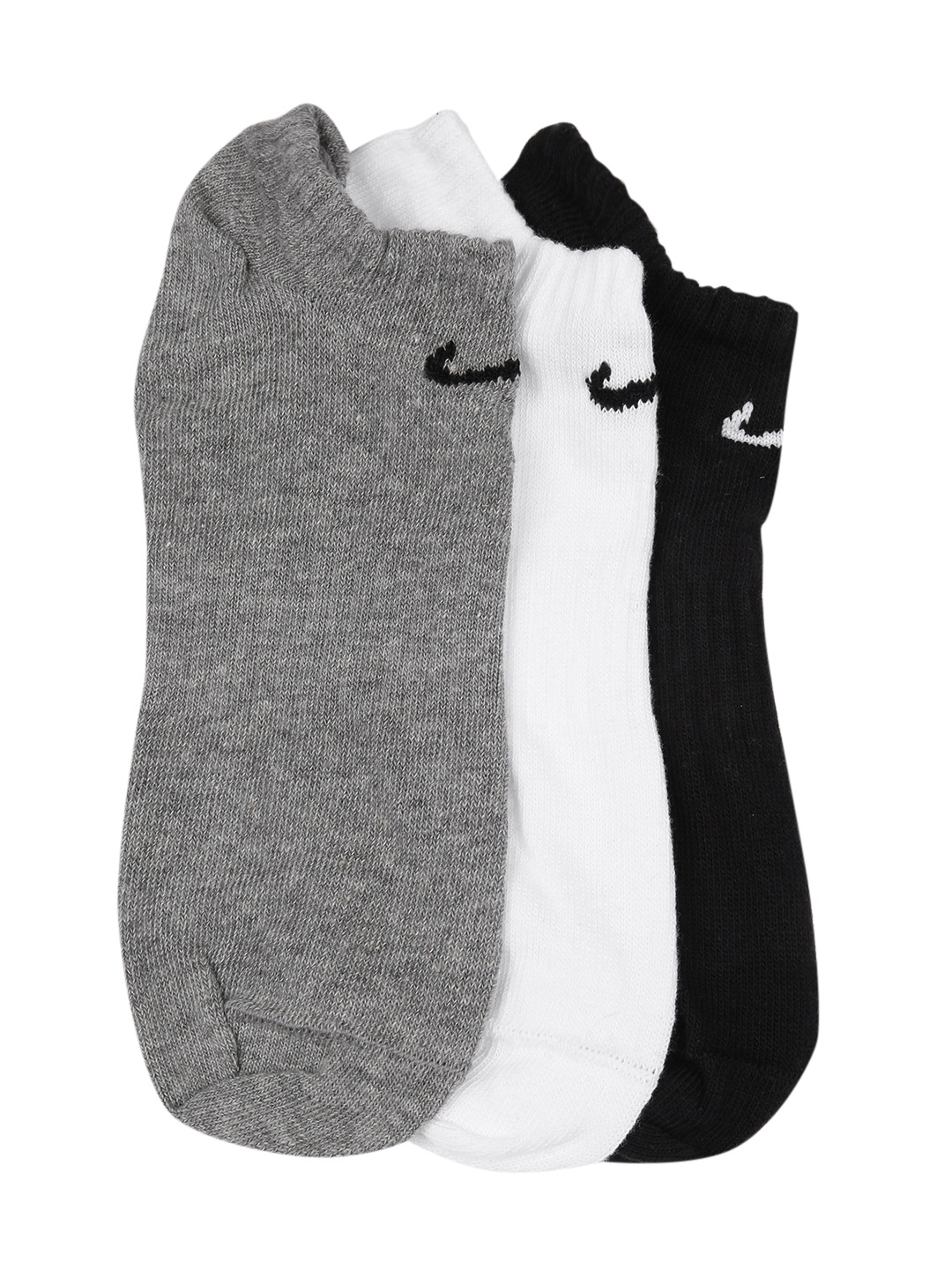 

Nike Unisex Pack of 3 Everyday Lightweight Training No-Show Ankle Length Socks, Grey