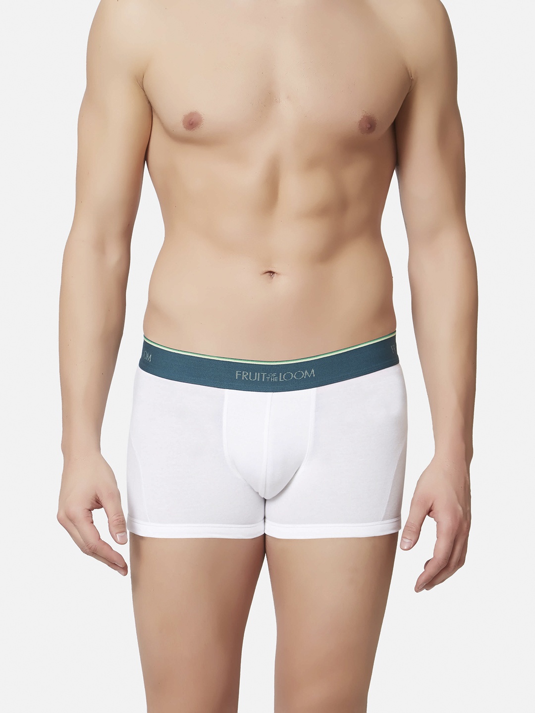 

Fruit of the loom Men White Trunks MTR06-N-A1S2