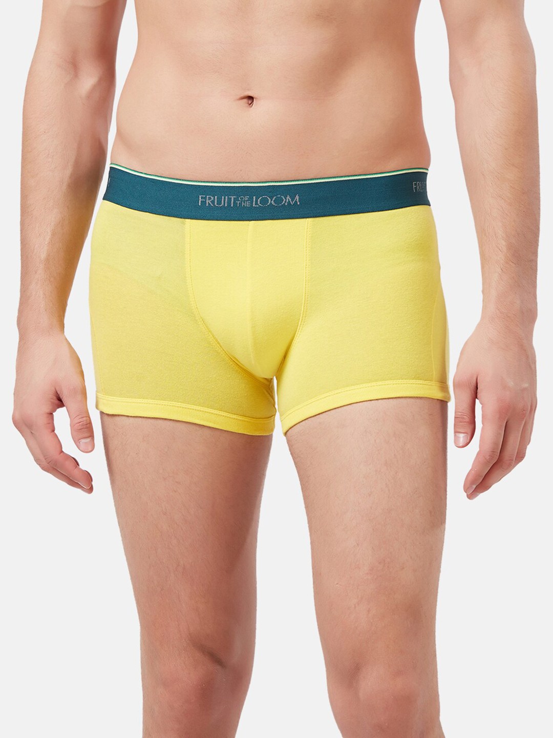 

Fruit of the loom Men Yellow Solid Trunks MTR06-N-A1S5