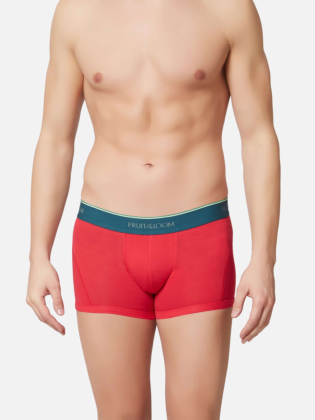 

Fruit of the loom Men Red Solid Trunks