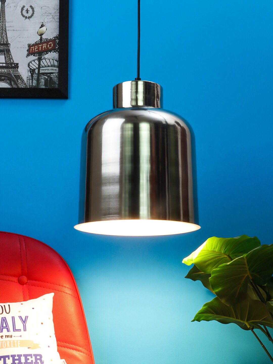 

Aapno Rajasthan Gold-Toned Contemporary USP Pendant Light