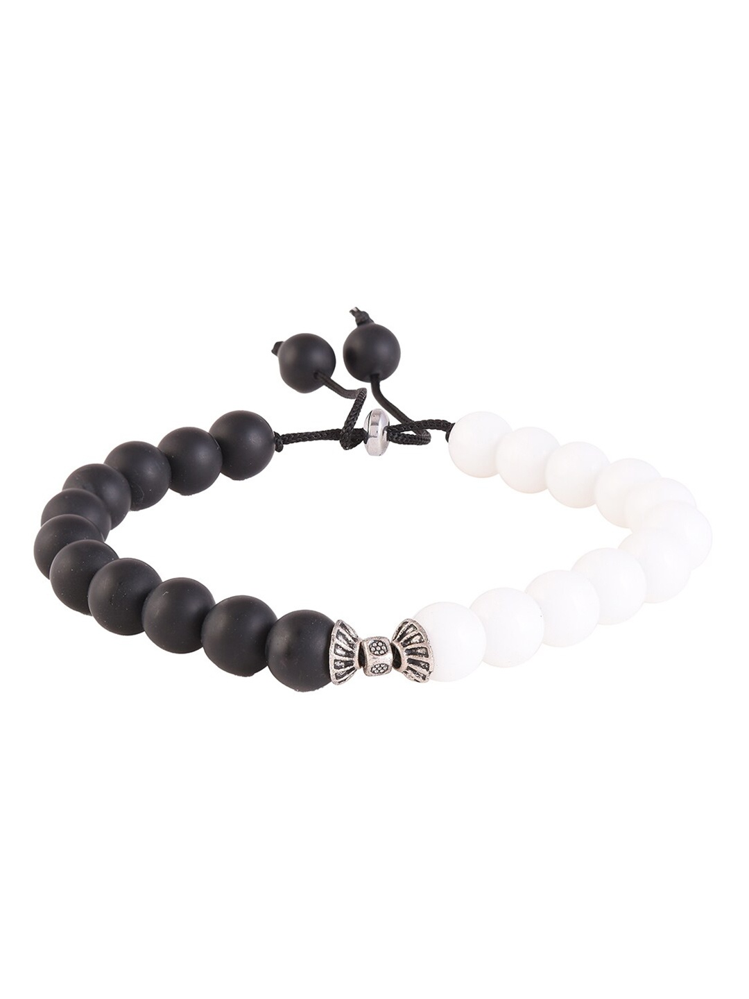 

Tistabene Men Black & White Charm Bracelet