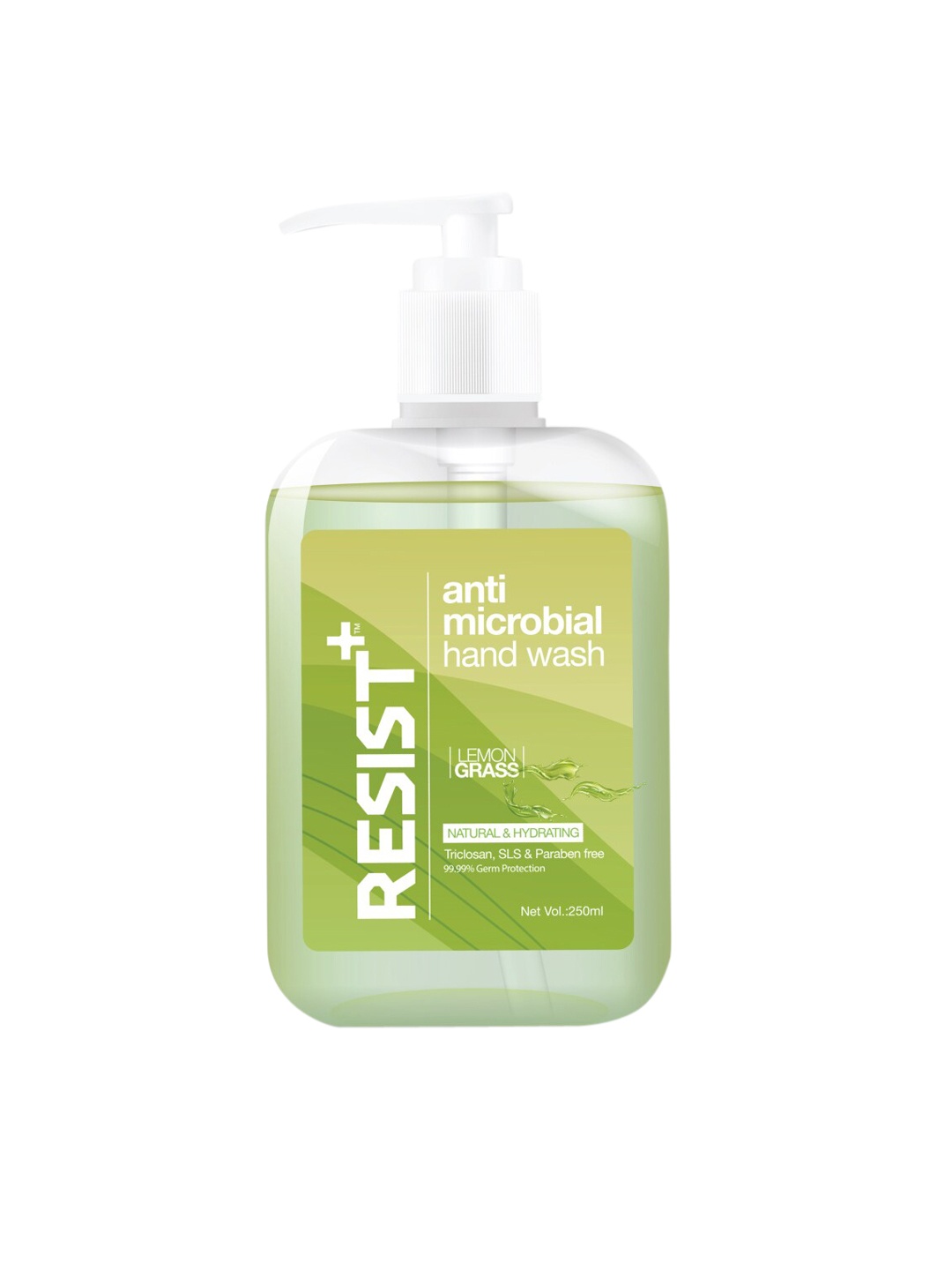 

RESIST PLUS Antimicrobial Lemon Grass Hand Wash 250 ml, Lime green