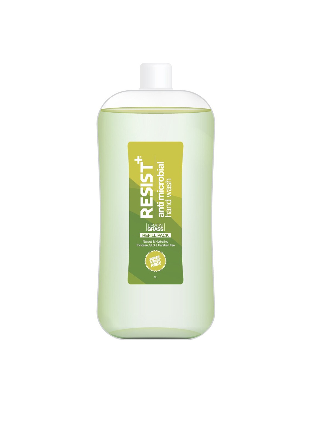 

Resist+ Antimicrobial Lemon Grass Handwash Refill 1000 ml, Lime green