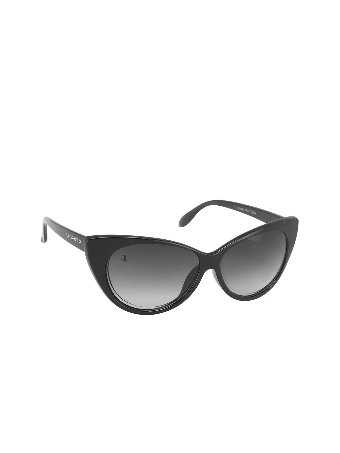 

Walrus Women Grey Lens & Black Cateye Sunglasses with UV Protected Lens