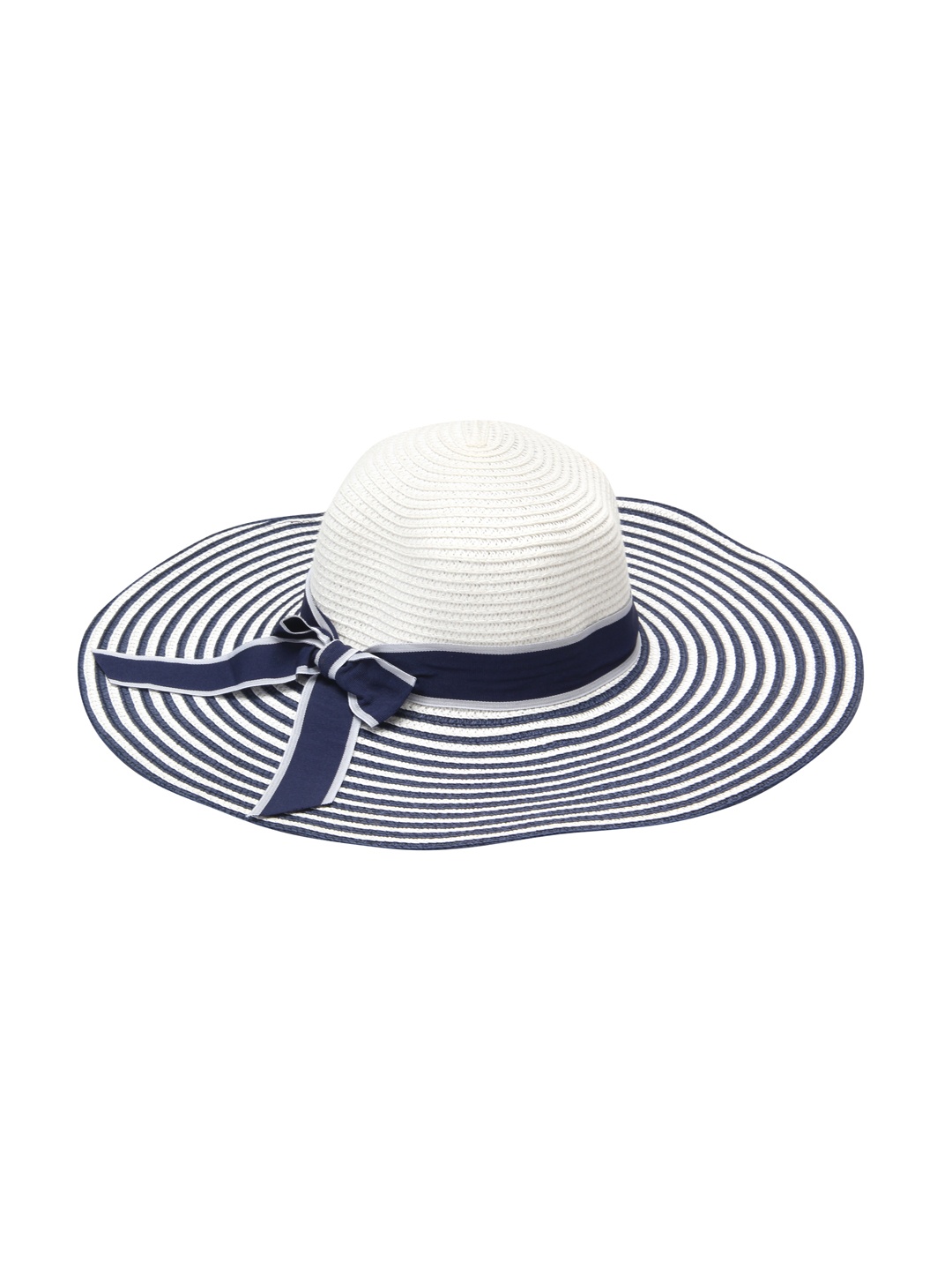 

FabSeasons Women Navy & White Sun Hat, Navy blue