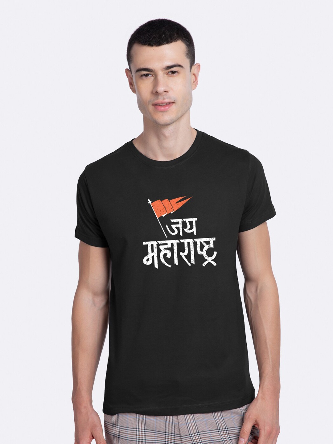 

Bewakoof Men Black Typography T-shirt