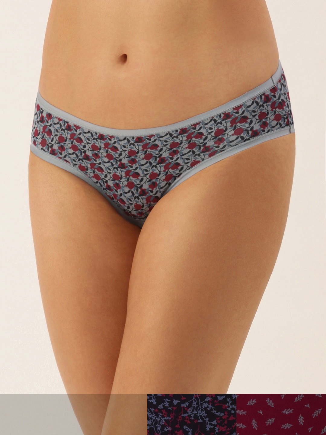 

Amante Women Printed Pack of 3 Low Rise Bikini Briefs PPK33102, Assorted