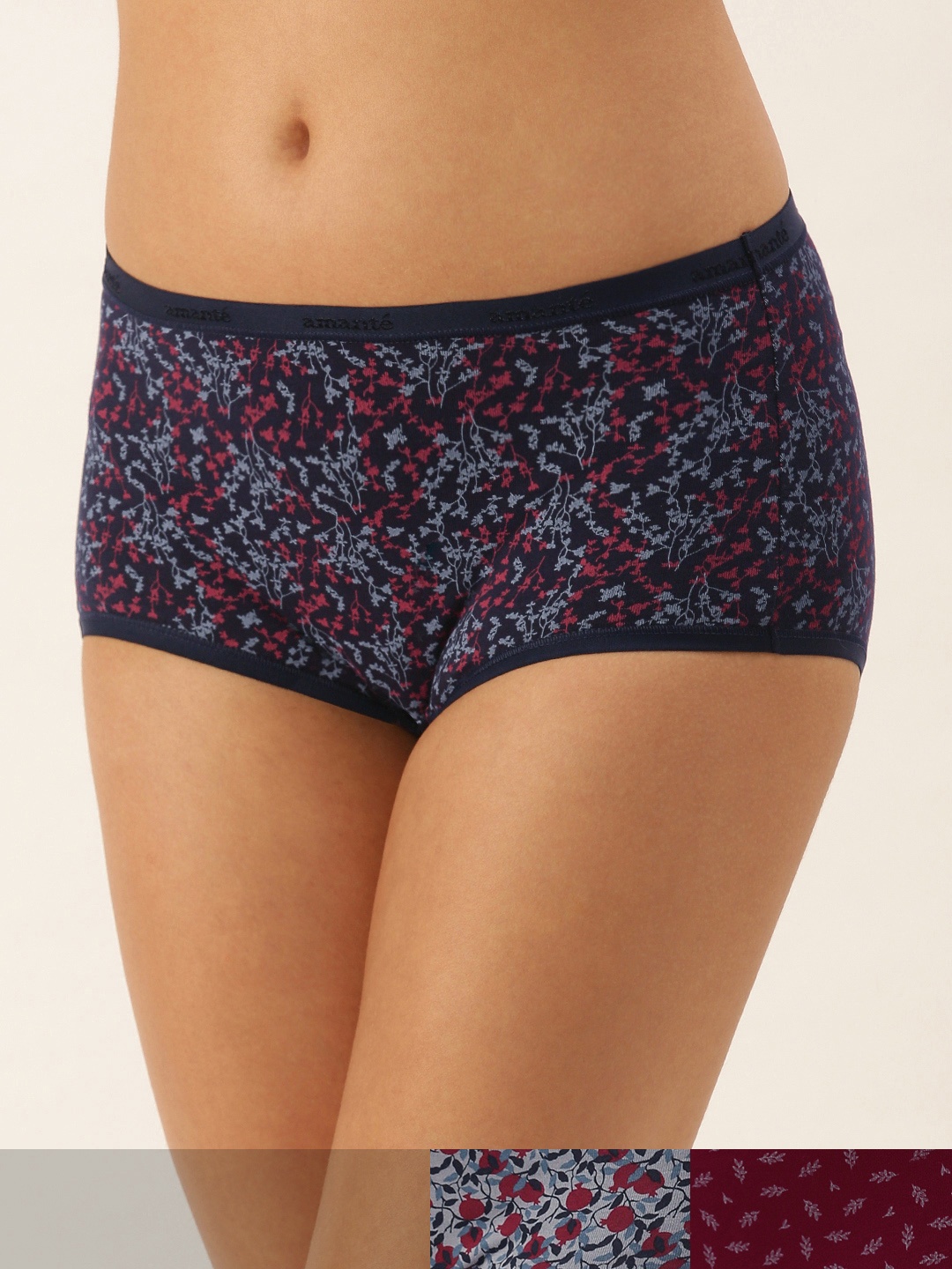 Amante Women Pack Of 3 Assorted Basic Briefs