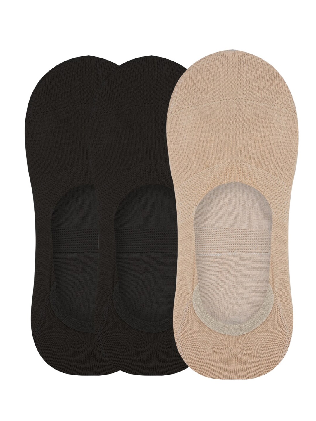 

N2S NEXT2SKIN Women Pack Of 3 Assorted Shoe Liners
