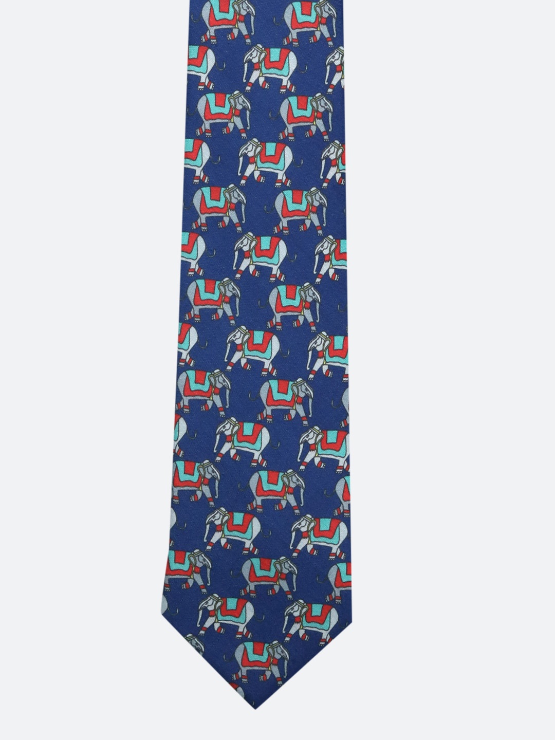 

Tossido Men Blue & Red Printed Broad Tie