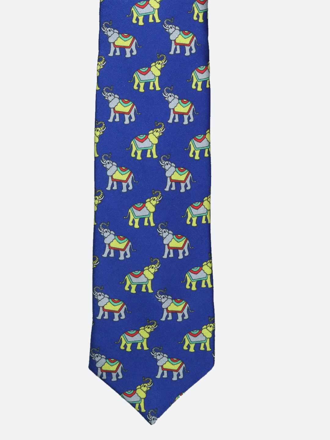

Tossido Men Blue & Grey Printed Broad Tie