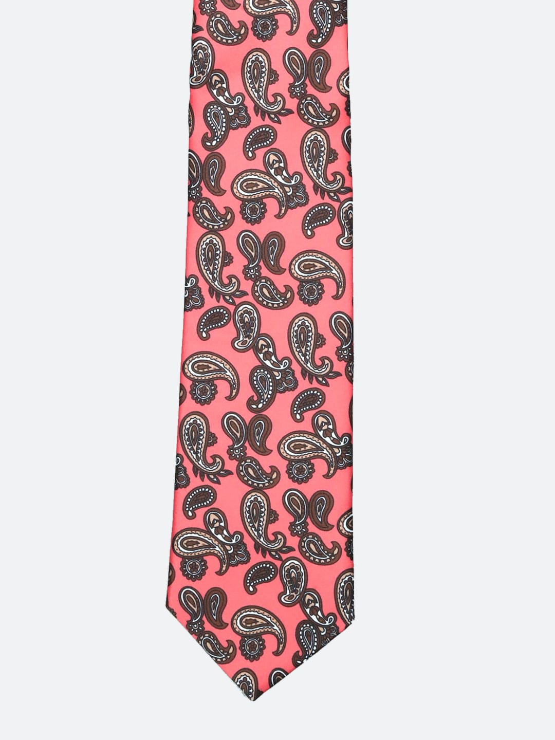 

Tossido Men Pink & Brown Printed Broad Tie