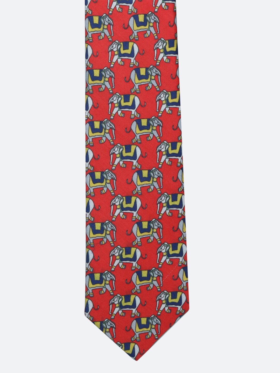 

Tossido Men Red & Grey Printed Slim Tie