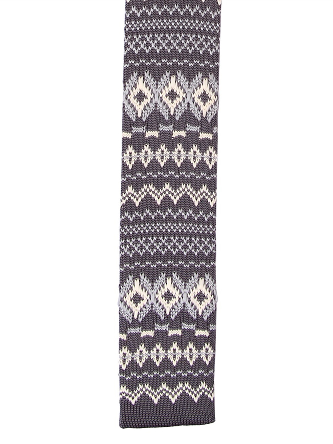

Tossido Men Brown & Grey Woven Design Slim Tie