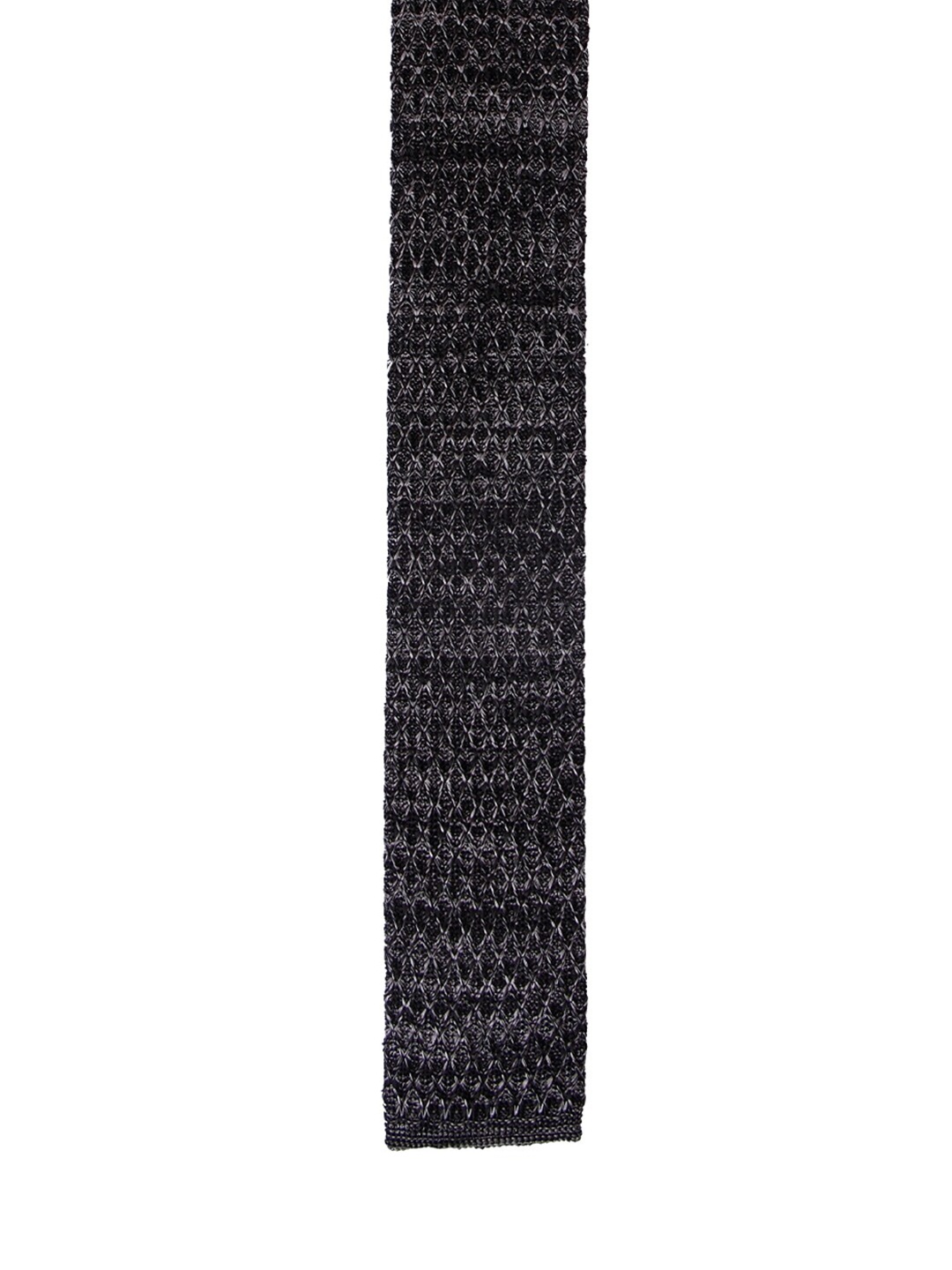 

Tossido Men Black Woven Design Slim Tie