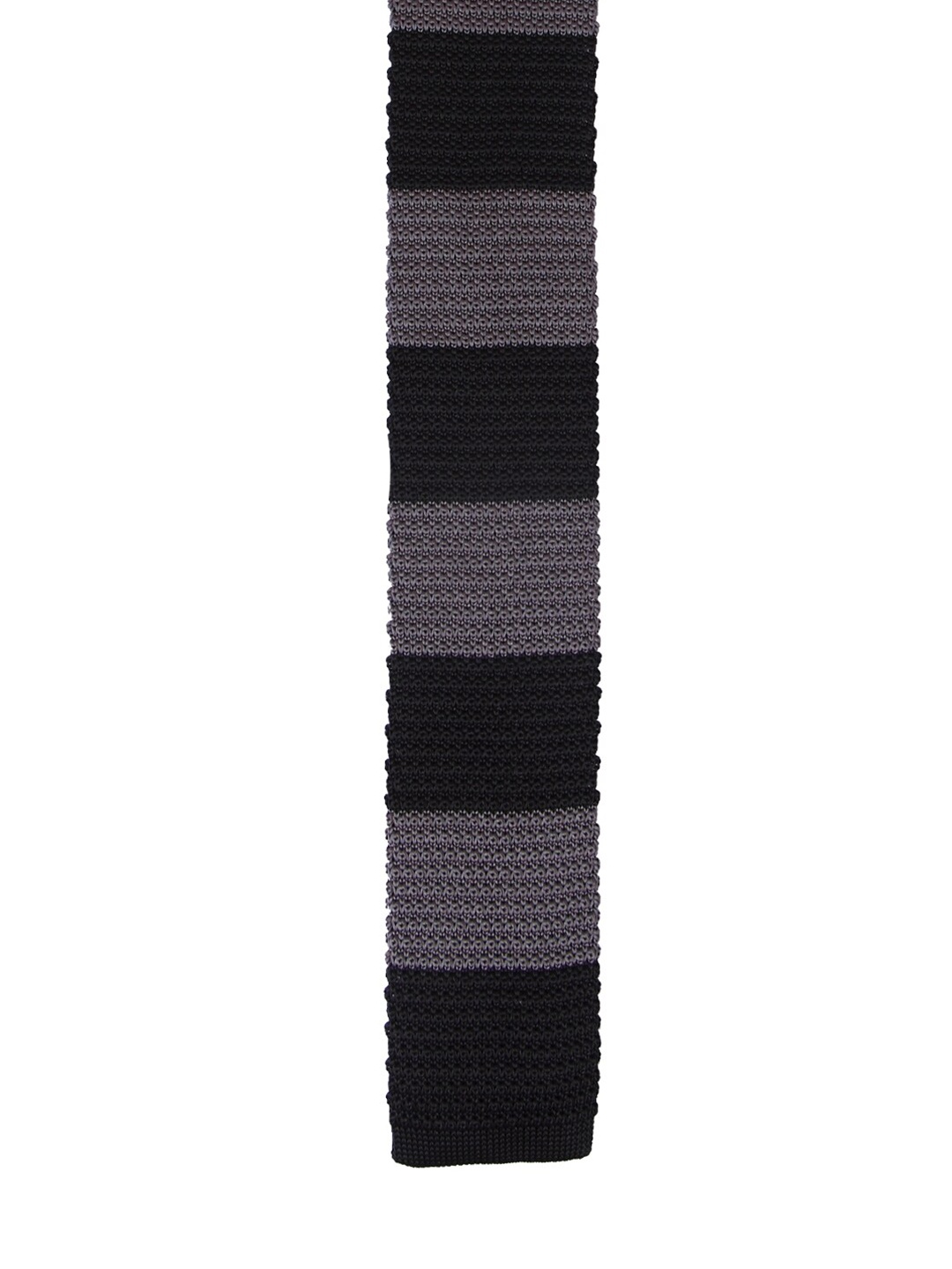 

Tossido Men Black & Grey Woven Design Slim Tie