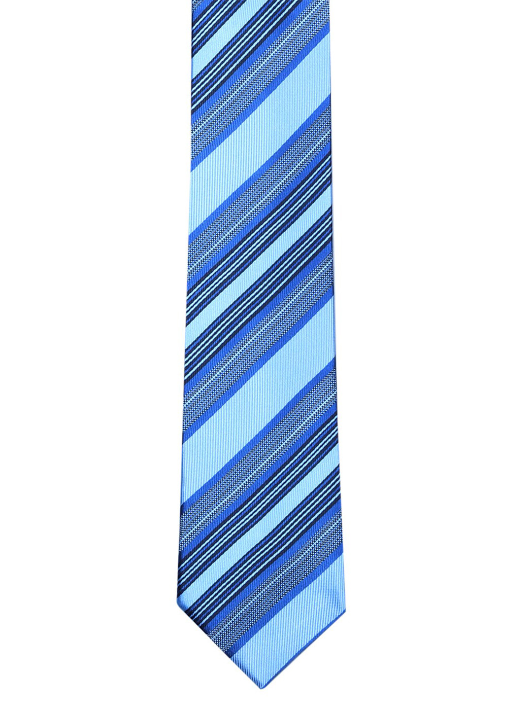 

Tossido Men Blue Striped Skinny Tie